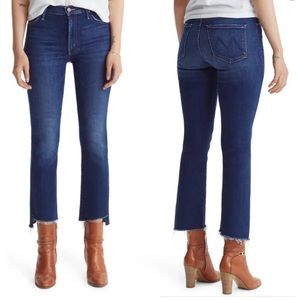 Mother Jeans Insider Crop Step Fray in Home Movies